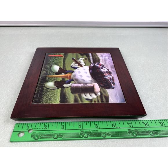 Be The Ball Golfing Whimsical Funny Framed Picture Photo Beer Cigar Golf Comedy - Picture 5 of 5